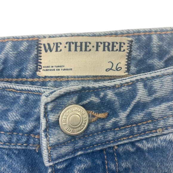 Free People Izzy Low Rise Flare Jeans Womens Size 26 Frayed Hem Denim NEW NWT - Picture 12 of 16